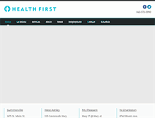 Tablet Screenshot of healthfirstcares.com